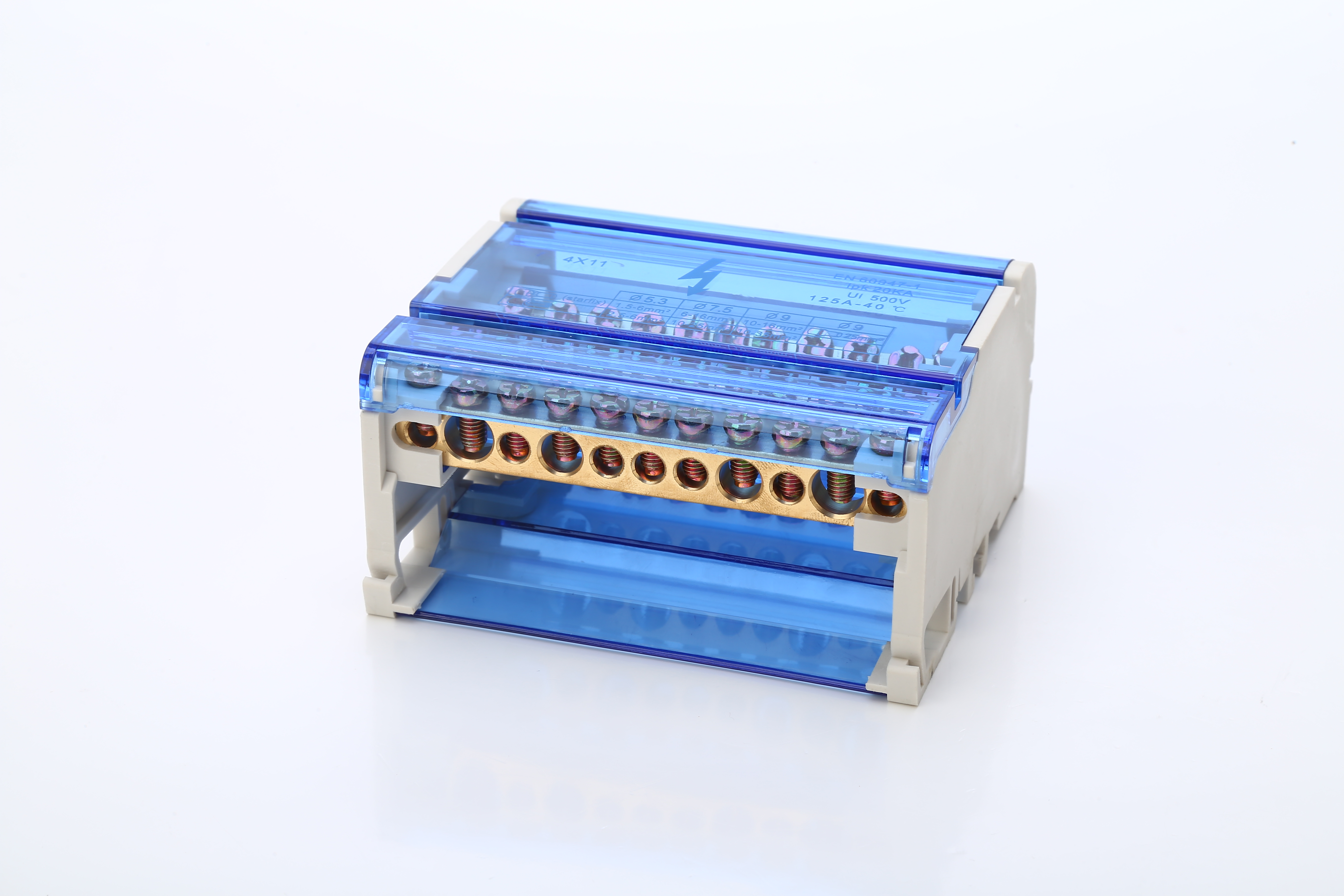 4P-11 DIN RAIL TERMINAL BLOCKS MODULAL SREAD การเชื่อมต่อพลังงานการกระจายบล็อกกล่องสากลสายไฟฟ้า